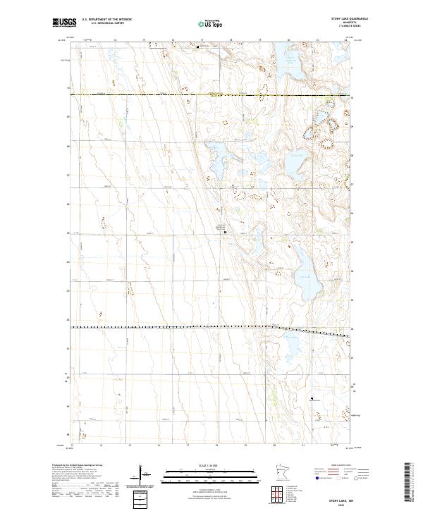 US Topo 7.5-minute map for Stony Lake MN