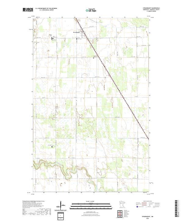 US Topo 7.5-minute map for Strandquist MN