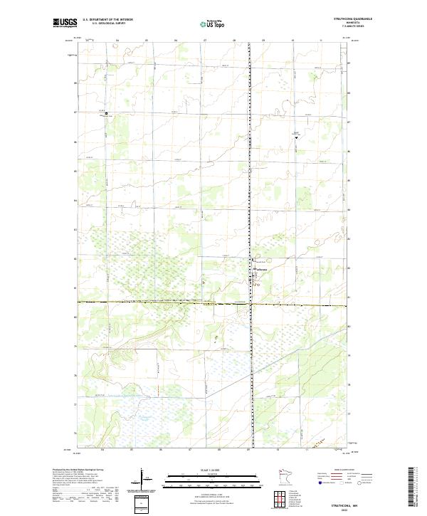 US Topo 7.5-minute map for Strathcona MN