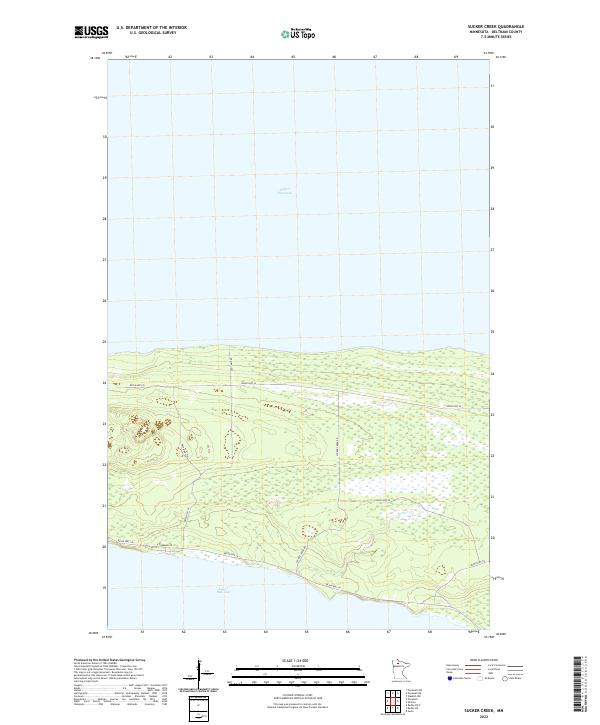 US Topo 7.5-minute map for Sucker Creek MN