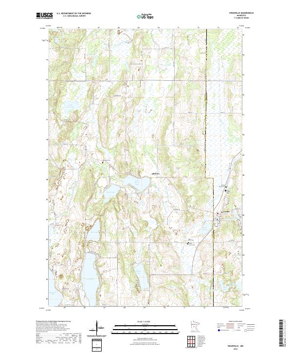 US Topo 7.5-minute map for Swanville MN
