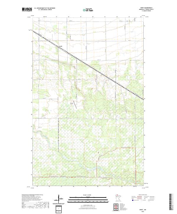 US Topo 7.5-minute map for Swift MN