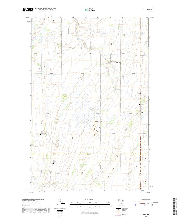 US Topo 7.5-minute map for Syre MN