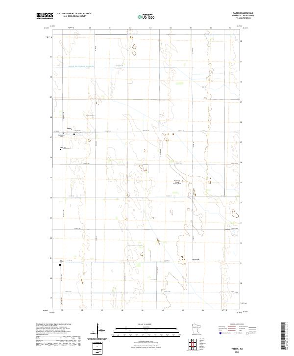 US Topo 7.5-minute map for Tabor MN