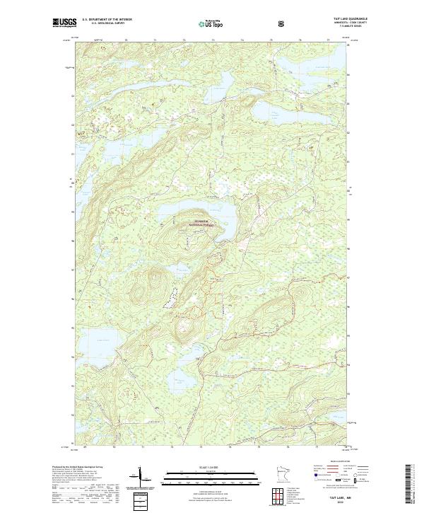 US Topo 7.5-minute map for Tait Lake MN