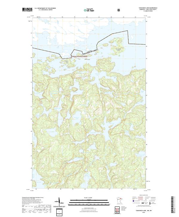 US Topo 7.5-minute map for Takucmich Lake MNON
