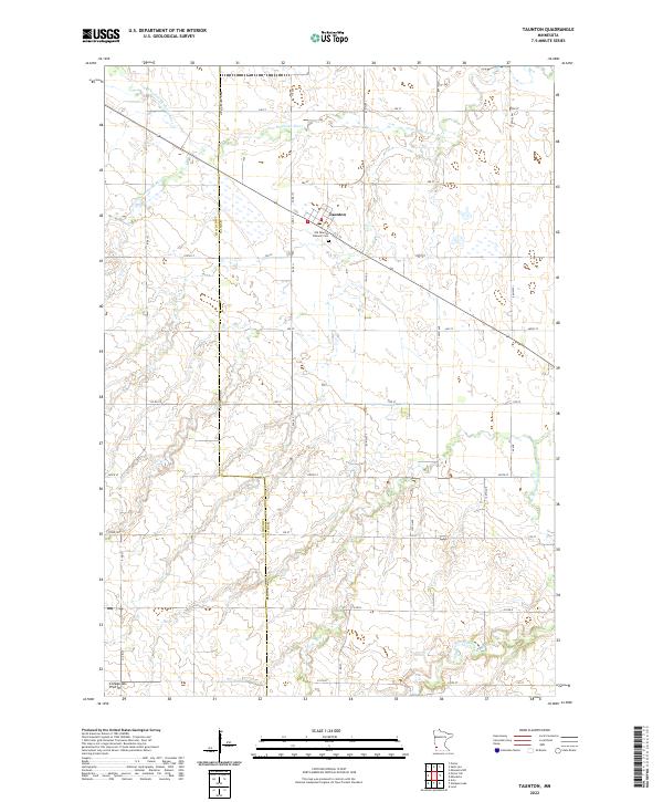 US Topo 7.5-minute map for Taunton MN