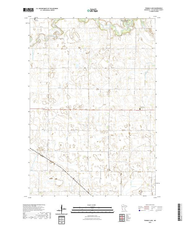 US Topo 7.5-minute map for Tenmile Lake MN