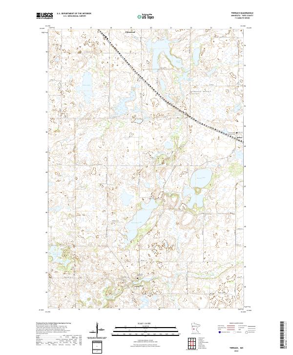 US Topo 7.5-minute map for Terrace MN