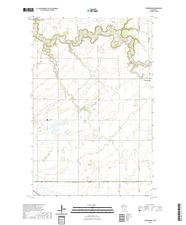 US Topo 7.5-minute map for Terrebonne MN