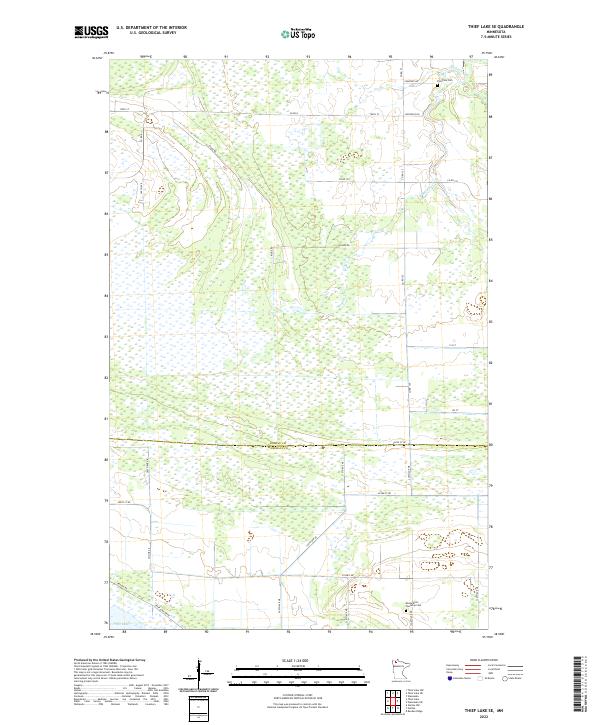 US Topo 7.5-minute map for Thief Lake SE MN