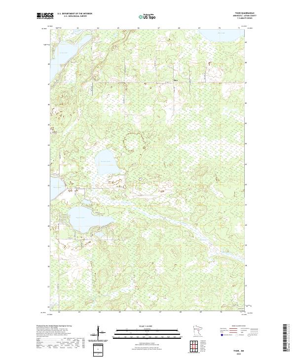 US Topo 7.5-minute map for Thor MN