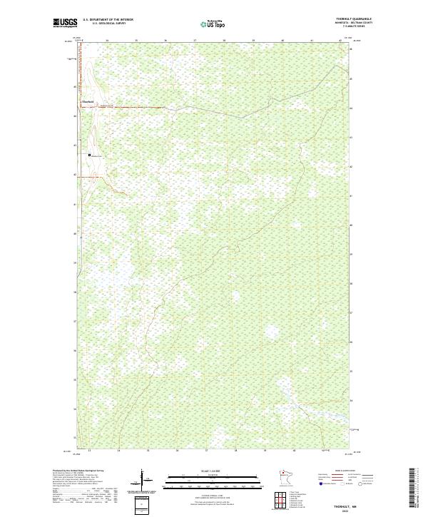 US Topo 7.5-minute map for Thorhult MN