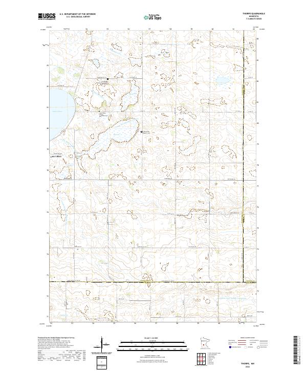 US Topo 7.5-minute map for Thorpe MN