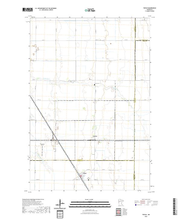 US Topo 7.5-minute map for Tintah MN