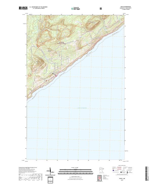 US Topo 7.5-minute map for Tofte MN