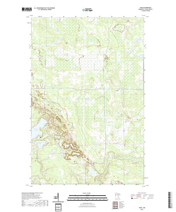 US Topo 7.5-minute map for Togo MN