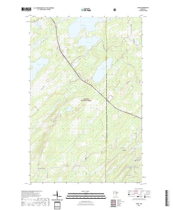 US Topo 7.5-minute map for Toimi MN