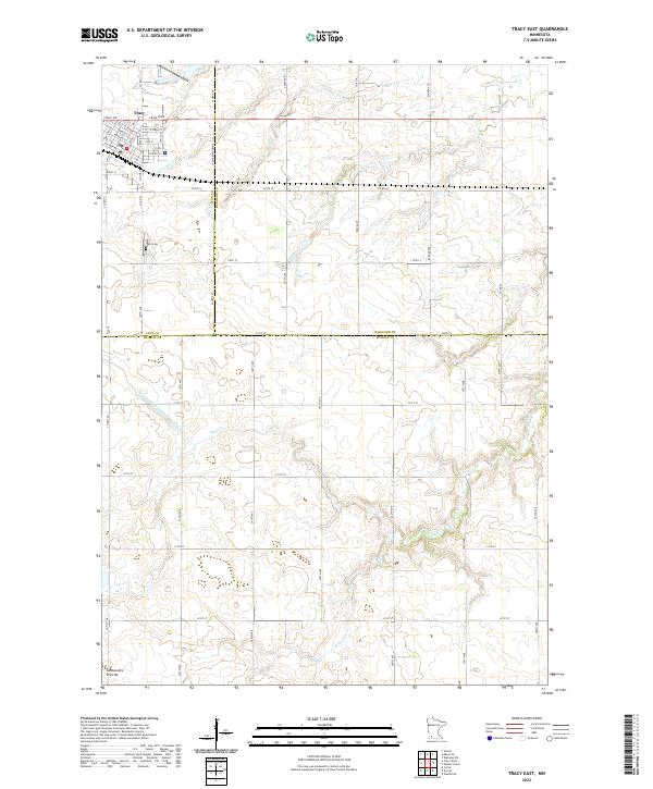 US Topo 7.5-minute map for Tracy East MN
