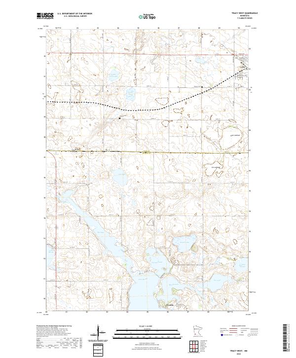 US Topo 7.5-minute map for Tracy West MN