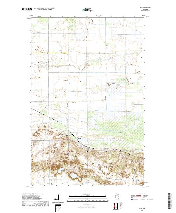 US Topo 7.5-minute map for Trail MN