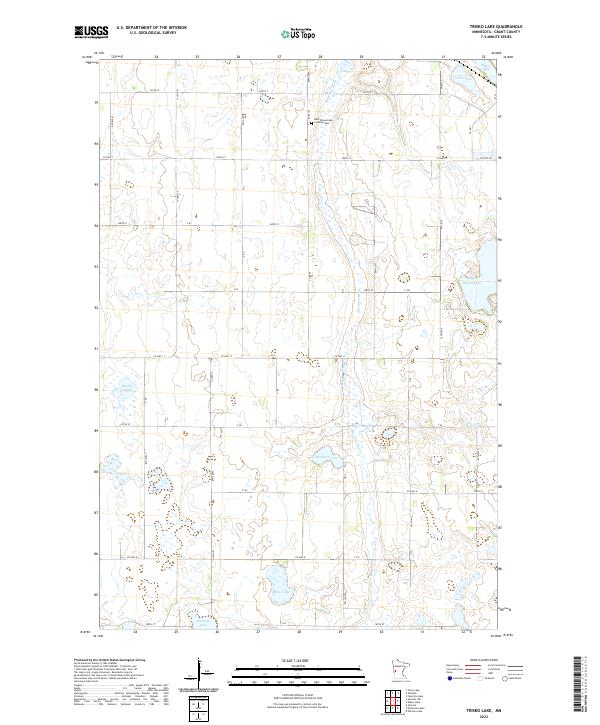 US Topo 7.5-minute map for Trisko Lake MN