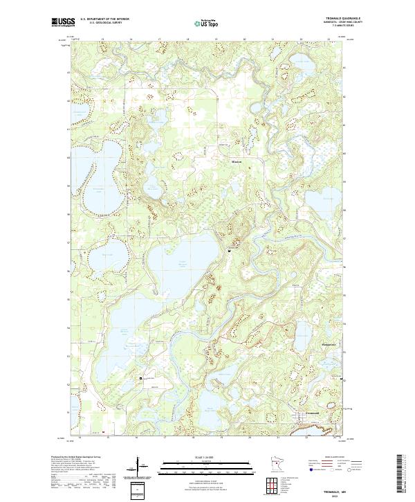 US Topo 7.5-minute map for Trommald MN