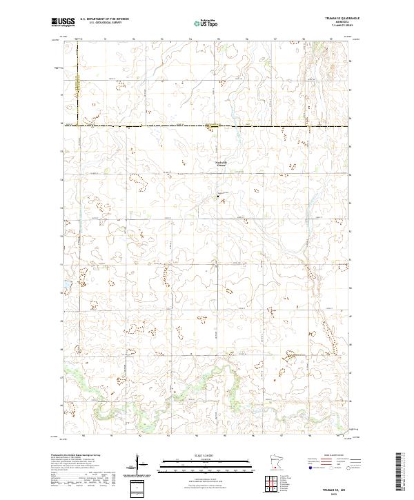 US Topo 7.5-minute map for Truman SE MN
