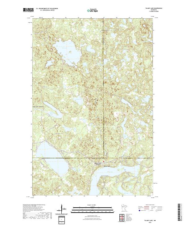 US Topo 7.5-minute map for Tulaby Lake MN