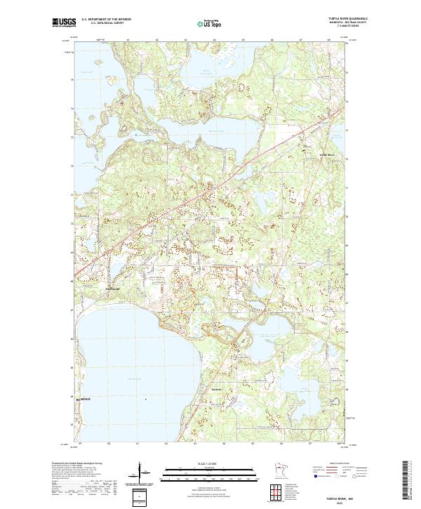 US Topo 7.5-minute map for Turtle River MN