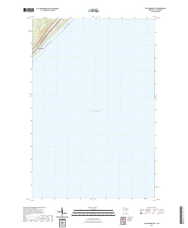 US Topo 7.5-minute map for Two Harbors OE S MN