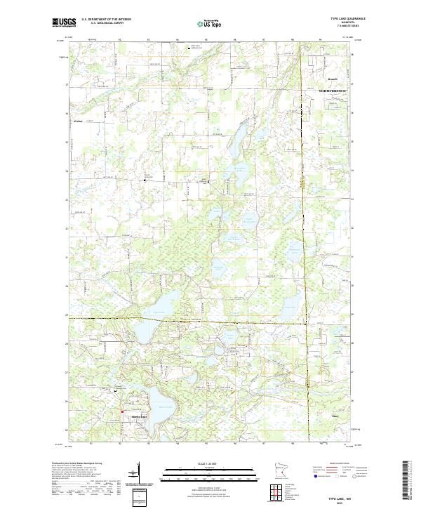 US Topo 7.5-minute map for Typo Lake MN