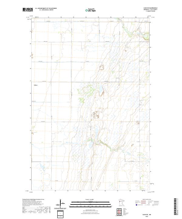 US Topo 7.5-minute map for Ulen SW MN