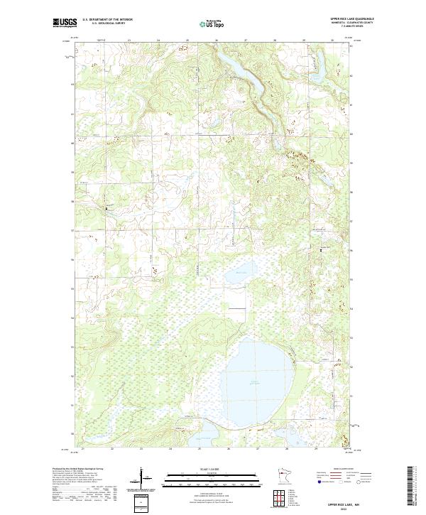 US Topo 7.5-minute map for Upper Rice Lake MN