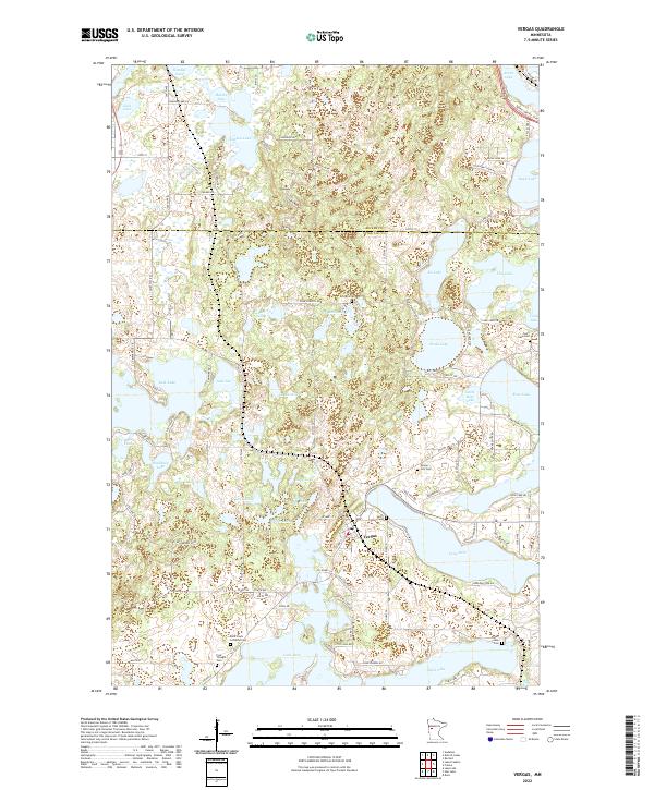 US Topo 7.5-minute map for Vergas MN
