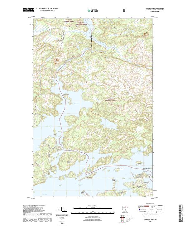 US Topo 7.5-minute map for Vermilion Dam MN
