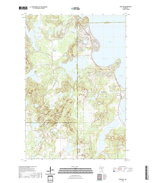 US Topo 7.5-minute map for Vineland MN