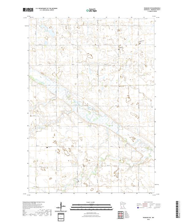 US Topo 7.5-minute map for Wabasso SW MN
