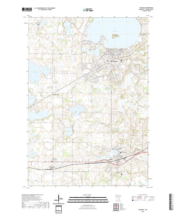 US Topo 7.5-minute map for Waconia MN