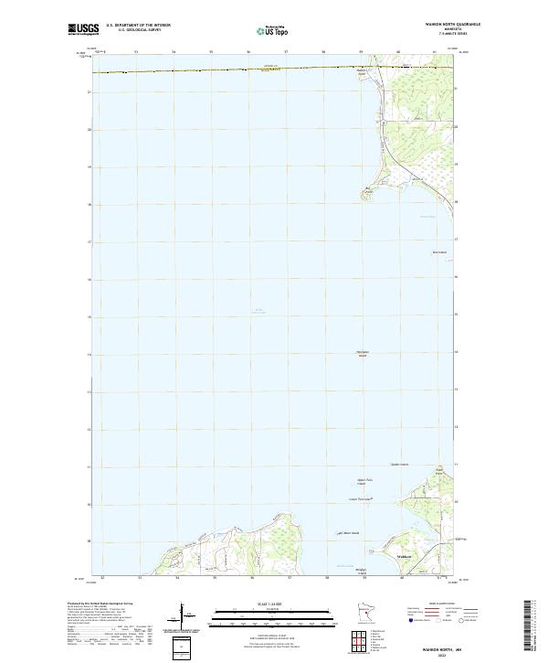 US Topo 7.5-minute map for Wahkon North MN