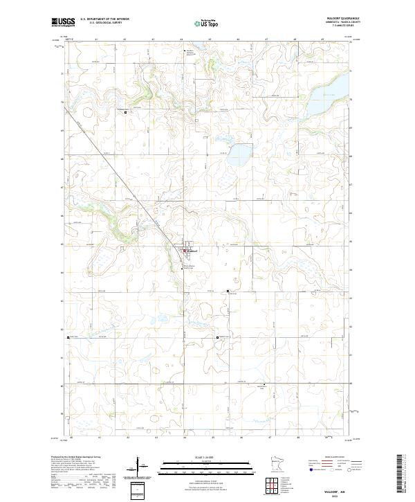 US Topo 7.5-minute map for Waldorf MN