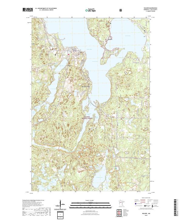 US Topo 7.5-minute map for Walker MN