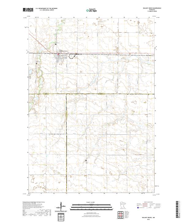 US Topo 7.5-minute map for Walnut Grove MN