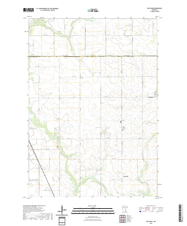 US Topo 7.5-minute map for Waltham MN