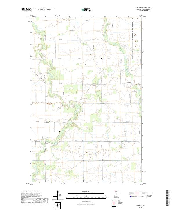 US Topo 7.5-minute map for Wannaska MN