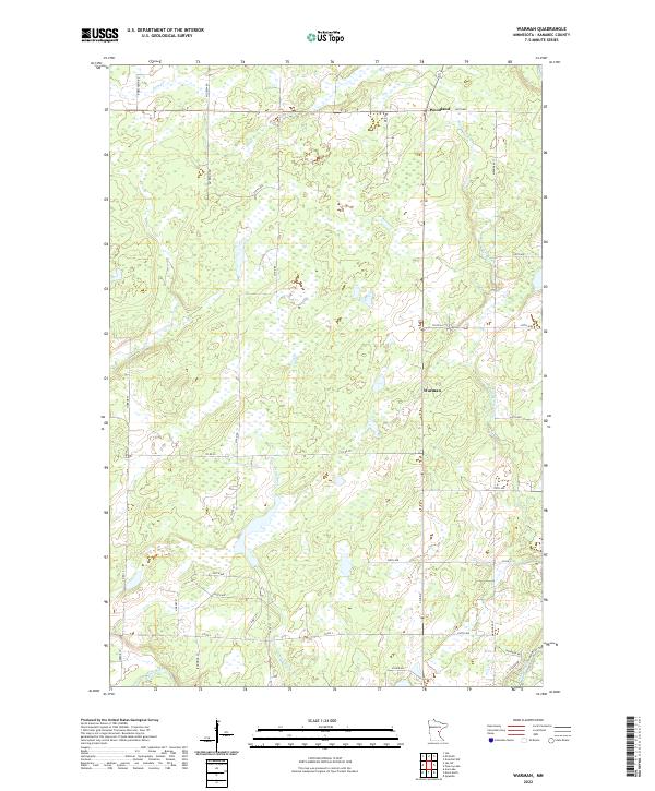 US Topo 7.5-minute map for Warman MN