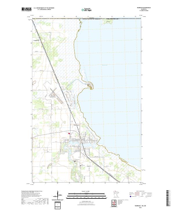 US Topo 7.5-minute map for Warroad MNMB