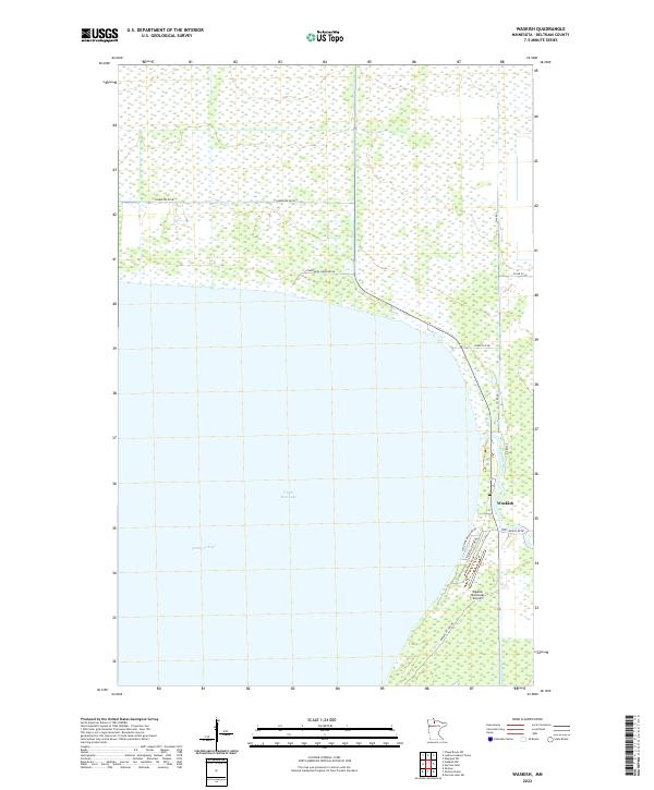 US Topo 7.5-minute map for Waskish MN