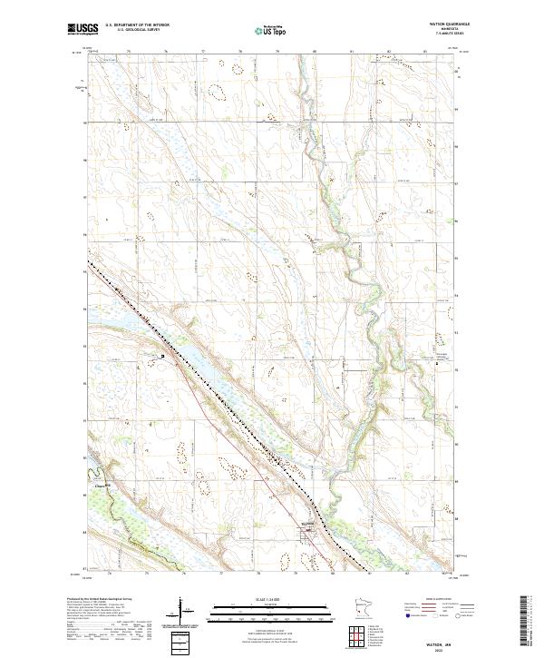 US Topo 7.5-minute map for Watson MN