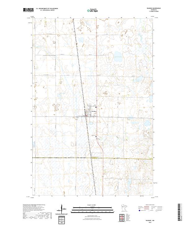 US Topo 7.5-minute map for Waubun MN